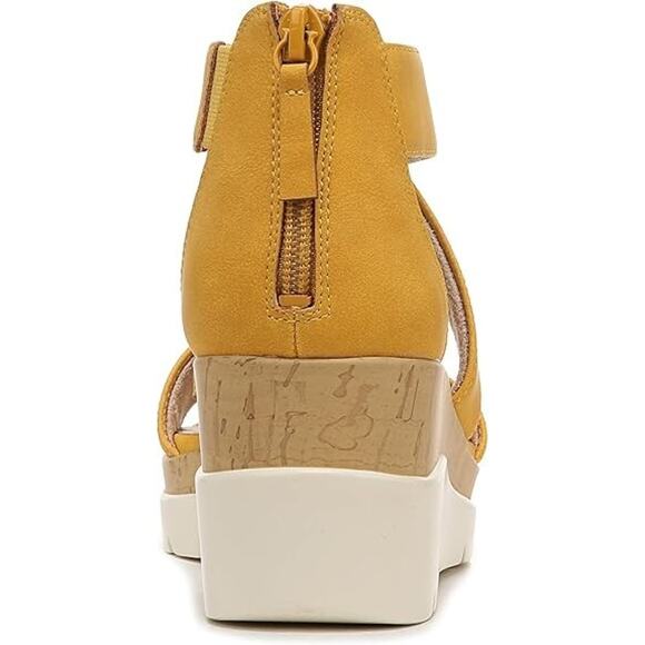 Soul Naturalizer Women's Goodtimes Ankle Strap Wedge Sandals, Yellow Size 9M - Picture 5 of 7